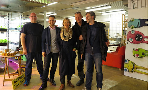 Från vänster: Henrik, Jens, Karolina, Niklas och Ulf.